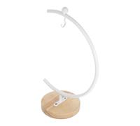 EXCEART Supporto Appendiabiti in Ferro Base in Legno per Ornamenti Sospesi da 12-20 Cm, Espositore Portaoggetti Decorativo per Interni, Gancio per Vasi e Sfere di Vetro, Ottimizzato