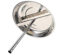 EXCEART Teglia per Arrosti per Pollo e Tacchino, Design Ergonomico in Inox Supporto Verticale Facile da, Accessorio per Cottura e Barbecue