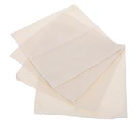 EXCEART Tessuto di Lino Beige per Ricamo Punch Needle, 4 Pezzi 26x26 Cm, Versatile e Pratico per Progetti Fai-da-Te e Lavori Artigianali a Mano