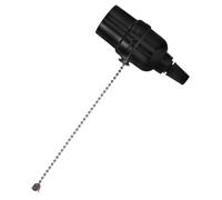 EXCEART Testa della lampada da bachelite leggero luci del soffitto plafoniera lampade led soffitto lampada a presa catena di trazione leggera lampada con catena di tiro Nero