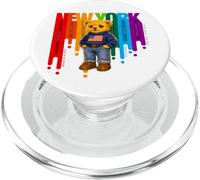 Exceed The Limit New York Teddy Bear- Colorful NYC Boroughs PopSockets PopGrip per MagSafe