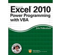 Excel 2010 Power Programming with VBA