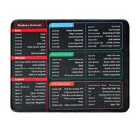 Excel Tappetino per mouse Scorciatoie Excel Cheat Sheet Tappetino per mouse Excelpad Excell Tappetino per mouse Taglio corto Aggiornato Versione Pro Estesa Tappetino da scrivania Base antiscivolo