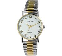Excellanc 1700066 - Orologio da donna con cinturino in acciaio INOX, analogico, al quarzo, Argento dorato