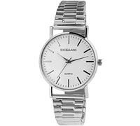Excellanc 1700066 - Orologio da Polso, Bracciale Donna con Cinturino in Acciaio INOX, Analogico, al Quarzo, Argento