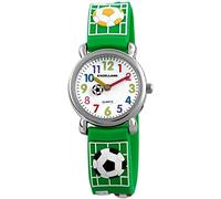Excellanc 407060000032 - Orologio da polso unisex, cinturino in plastica colore verde