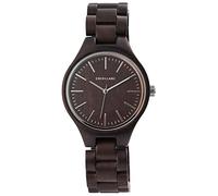 Excellanc Bracciale da uomo in legno, marrone, analogico, alla moda, al quarzo, marrone, Bracciale