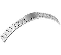 Excellanc Cinturino di ricambio per orologi, in acciaio inox, larghezza 18 mm, chiusura deployante, lunghezza 18 cm, per orologio da uomo unisex