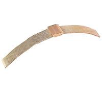 Excellanc - Cinturino di ricambio per orologio, in acciaio INOX, 18 mm, colore: oro rosa