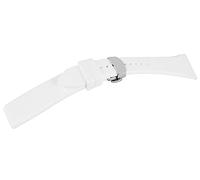 Excellanc cinturino in caucciù bianco 20 mm larghezza con fibbia ad ardiglione lunghezza 20 cm uomo donna