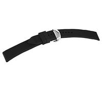 Excellanc cinturino in caucciù nero 22 mm larghezza con fibbia ad ardiglione lunghezza 20 cm uomo donna
