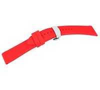 Excellanc cinturino in caucciù rosso 20 mm larghezza con fibbia ad ardiglione lunghezza 20 cm donna uomo