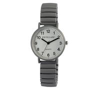 Excellanc Design - Orologio analogico al quarzo, da donna, con coulisse, in metallo, colore: bianco opaco, grigio, grigio, grigio