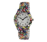 Excellanc Design - Orologio da donna colorato, analogico, in metallo, elastico, flessibile, al quarzo