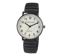Excellanc Design Orologio da donna metallizzato, bianco, grigio, analogico, in metallo, elastico, flessibile, al quarzo, grigio.