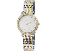 EXCELLANC Orologi da Donna Ragazza, Orologio Bianco Argento Oro Strass Analogico al Quarzo Metallo Orologio da Polso