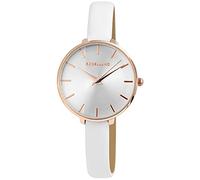 Excellanc Orologi da Donna Ragazza, Orologio in Argento e Bianco Oro Rosa, Analogico, in Metallo e Pelle