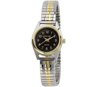 Excellanc - Orologio da donna al quarzo analogico orologio da polso con 170011000008 Alloggiamento in Metallo con Nastro di metallo in bicolor e colore del Quadrante Nero Bracciale Larghezza 11 mm