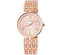 Excellanc Orologio da Donna Analogico con Numeri Romani, in Metallo, al Quarzo, Orologio Ragazza, Colore: Oro Rosa
