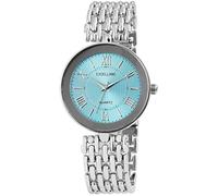 Excellanc Orologio da donna blu argento numeri romani metallo quarzo orologio da polso