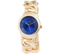 Excellanc orologio da donna bracciale a catena in metallo color oro chiusura a clip quarzo analogico