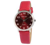 Excellanc Orologio da donna con cinturino in finta pelle, rosa/argento