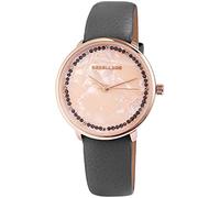 Excellanc - Orologio da donna con cinturino in pelle imitazione in grigio/Rosé goldf multicolore