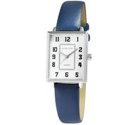 Excellanc Orologio da donna con cinturino in similpelle, colore: blu/argento