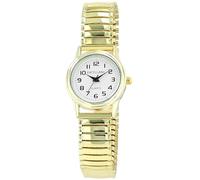 Excellanc Orologio da donna in acciaio inox color oro, lunghezza 17 cm, design classico per ogni donna