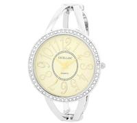 Excellanc Orologio da donna in metallo argentato, lunghezza 15,5 cm, design classico per ogni donna
