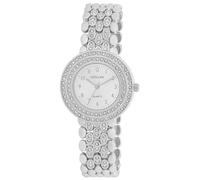 Excellanc Orologio da donna in metallo argentato, lunghezza 20,5 cm, design classico per ogni donna