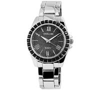 Excellanc Orologio da donna nero argento strass analogico in metallo al quarzo, Orologi, Orologio Ragazza
