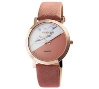 Excellanc - Orologio da Polso al Quarzo Orologi Analogico Orologio Ragazza, Metallo e Pelle, BiancoMarroneOro Rosa