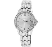 Excellanc Orologio da polso da donna ragazza, analogico, al quarzo, in metallo, con strass, colore: argento