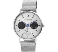 Excellanc Orologio da polso da uomo in acciaio inox color argento, lunghezza 23,5 cm, design classico per ogni uomo