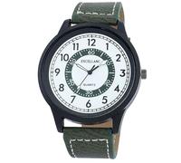 Excellanc Orologio da polso da uomo in pelle sintetica, lunghezza 25 cm, design classico per ogni uomo, verde