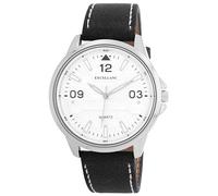 Excellanc Orologio da polso da uomo in similpelle nera, lunghezza 25,5 cm, design classico per ogni uomo