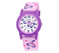 Excellanc Orologio da polso per bambini e bambine, analogico, impermeabile, per bambini a partire dai 3 anni in su (trattore, dinosauro, ecc), Rosa/Farfalla