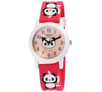 Excellanc Orologio da polso per bambini e bambine, analogico, impermeabile, per bambini a partire dai 3 anni in su (trattore, dinosauro, ecc), rosso/panda