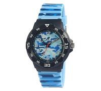 Excellanc Orologio da polso per bambini e bambine, analogico, impermeabile, per bambini a partire dai 7 anni in su, blu/mimetico