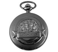 EXCELLANC Orologio da tasca - Monaco Germania bicchieri da birra - Bianco effetto titanio - classico analogico al quarzo in metallo