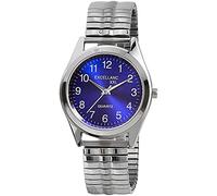 Excellanc - Orologio da uomo al quarzo analogico orologio da polso con 270023000008 Alloggiamento in Metallo con Nastro di metallo color argento e del Quadrante Colore Blu Bracciale Larghezza 18 mm