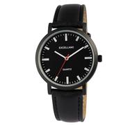 Excellanc Orologio da uomo con cinturino in pelle sintetica, 24 cm, nero