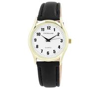 Excellanc Orologio da uomo con cinturino in similpelle, nero/oro