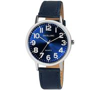 Excellanc Orologio da uomo in similpelle con fibbia ad ardiglione analogico al quarzo 2900233, Blu, Classico