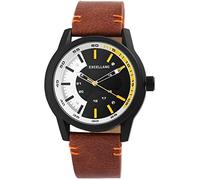 Excellanc Orologio da uomo Nero Bianco Giallo Marrone Nero Analogico Metallo Pelle