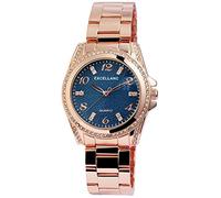 EXCELLANC Orologio Ragazza da Polso da Donna Blu Oro Rosa Strass Analogico Cuore Quarzo Metallo
