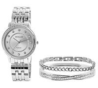 Excellanc Set regalo da donna con bracciale e strass 1800218, Metallo,
