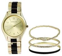 Excellanc Similistein 1800240 - Set regalo da donna, in metallo, analogico, al quarzo, metallo