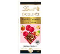 Excellence "Noisettes Framboise" Tavoletta di Cioccolato Fondente 70% con Nocciole Caramellate e Lamponi 100g